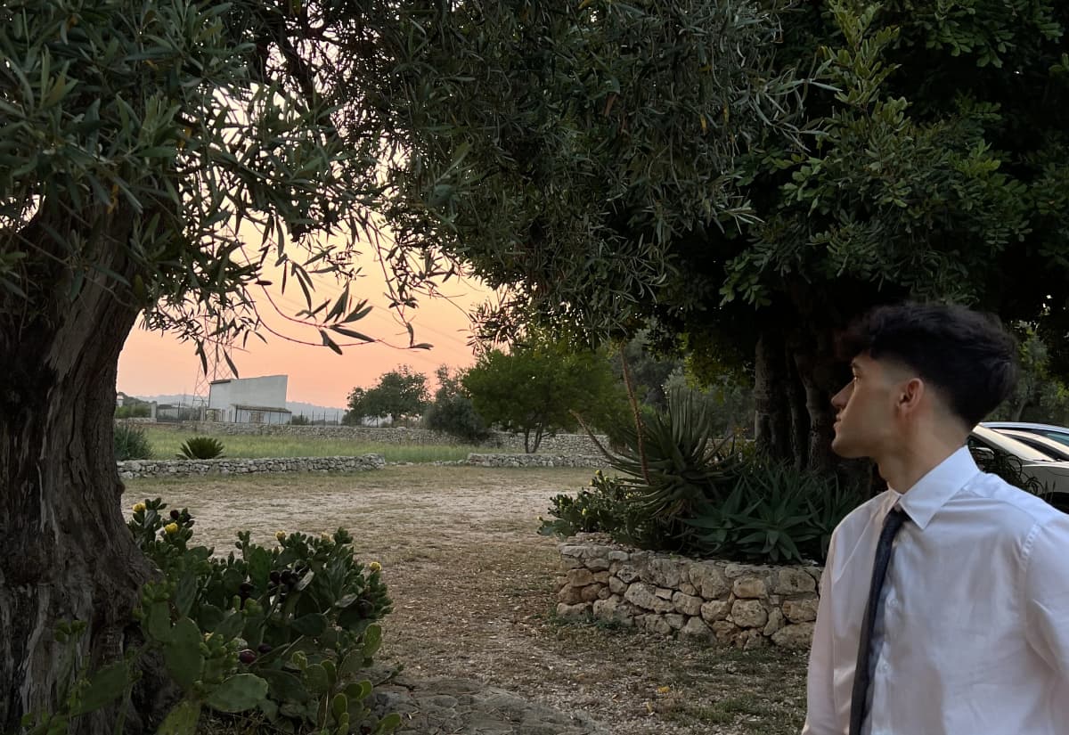 Me and Trees in Syracuse, Sicily